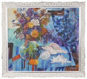 Jan SZANCENBACH (1928-1998), Kwiaty i muszle, 1989