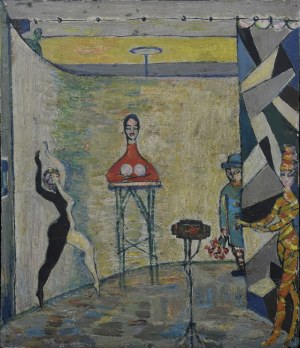 Henryk WÓJCIK (1920-2009), Scena z teatru Cricot