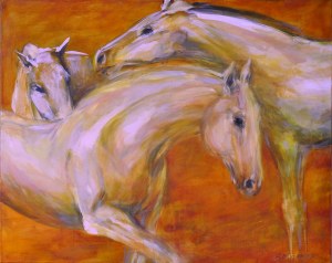 Bartnicka Anna, White horses, 2021