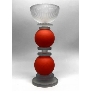 Pati Dubiel (geb. 1977), Clockwork Orange, 2016 (Glasskulptur, Kerzenhalter)