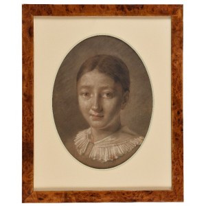 Jan Peter NORBLIN de la GOURDAINE (1745-1830) - připsáno, Hlava dívky
