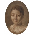 Jan Peter NORBLIN de la GOURDAINE (1745-1830) - připsáno, Hlava dívky
