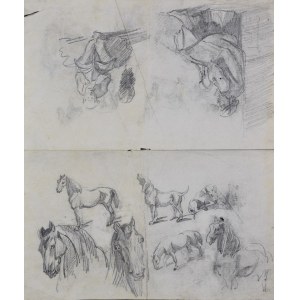 Piotr MICHAŁOWSKI (1800-1855), Náčrtky postav a koní