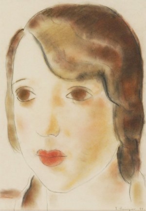 Zygmunt SZPINGIER (1901-1960), Głowa dziewczyny