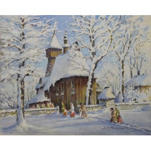 Stanislaw TERLECKI (1901-1991), To church in winter