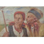 Wincenty WODZINOWSKI (1866-1940), Wiejska para, 1936