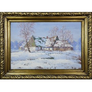 Andrzej MALINOWSKI (1882-1932), Usedlost - chalupa v zimě