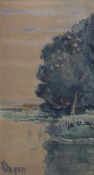 Małgorzata ŁADA-MACIĄGOWA (1881-1969), Pejzaż, 1905