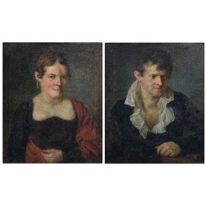 Painter unspecified, 19th century, Pair of portraits