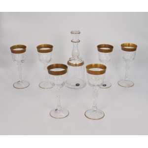 BOCHEMIA Company, Carafe with cork and 6 wine glasses