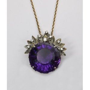 Pendant with amethyst
