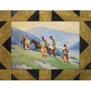 On the way to the Polonina - a painting in a Hutsul frame