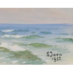 Soter August JAXA-MAŁACHOWSKI (1867-1952), Klif nad morskim wybrzeżem (1932)