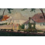 Boguslaw SERWIN (1882-1956), Landscape with manor buildings (1924)