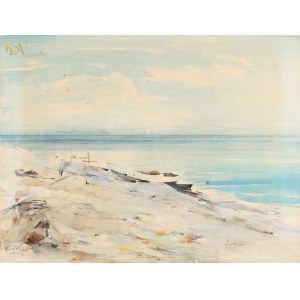 Marian MOKWA (1889-1987), Lode na pláži (1944)