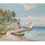 Eugeniusz DZIERZENCKI (1905-1990), Boats on the Shore.