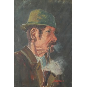 Ottokar SKIBIŃSKI (1900-1980), Man with a Pipe.