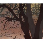 Józef ORACZEWSKI (ur. 1951), Drzewo na tle słońca z cyklu Drzewa II (1987)