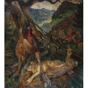 Fryderyk PAUTSCH (1877-1950), Po polowaniu - Martwa natura myśliwska