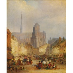 John BURDEN (1773 - ?), Katedra Notre Dame w Amiens (?), 1829