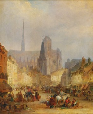 John BURDEN (1773 - ?), Katedra Notre Dame w Amiens (?), 1829