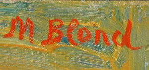 Maurice BLOND (1899-1974), Martwa natura z talerzem owoców i fajką