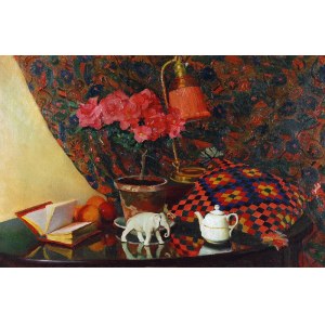 Kazimierz DZIELIŃSKI (1894-1955), Still life with porcelain elephant, 1929