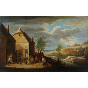 Malarz nieokreślony, zachodnioeuropejski, XVIII w., Chłopskie zabawy