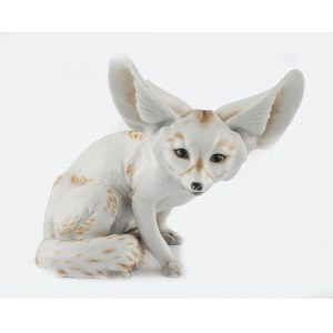 Karin JARL-SAKELLARIOS (1885-1948), Porzellanmanufaktur Augarten, Lisek pustynny - fenek (Wüstenfuchs)