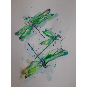 Karina GÓRA (b. 1973), Dragonflies, 2023