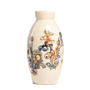 Vase mit Glasurbemalung, Genossenschaft Ceramika Artystyczna in Bolesławiec