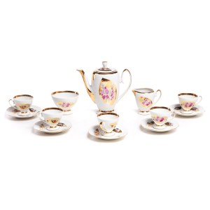 Coffee set Regina for five people with author's decoration