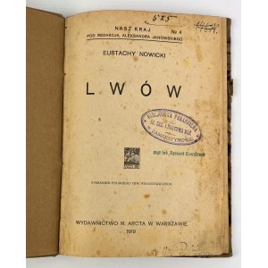 Eustachy NOWICKI - LWÓW - Warszawa 1919