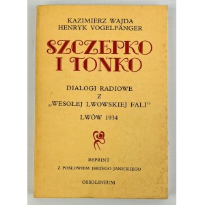 K.WAJDA und H.VOGELFANGER - SZCZEPKO I TOÑKO - RADIOG DIALOGIOS VON WESOŁE LWOWSKA FALSCH - 1934