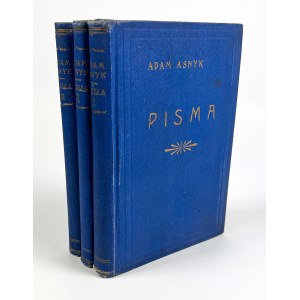 Adam ASNYK - PISMA - Varšava 1924 [portrét autora].