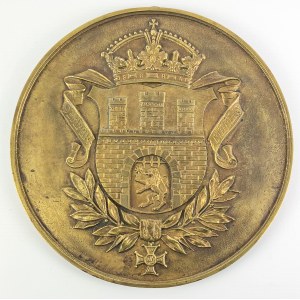 Pamiątka ze Lwowa - OGROMNY HERB LWOWA - Lata 30 [rzadkie]
