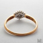 Diamond ring - 375 gold