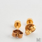 Kolczyki z perydotami - złoto 375