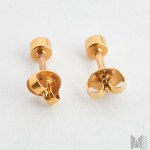 Earrings with topazes - 375 gold