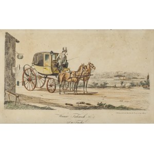 Joseph TRENTSENSKY (1793 - 1839), Viennese carriages No5, Fiakier, circa 1830.