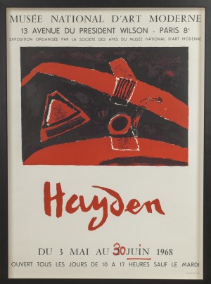 Henryk HAYDEN, Polska/Francja, XX w. (1883 - 1970), Plakat wystawy monograficznej, 1968 r.