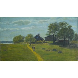 Erik ABRAHAMSSON, Sweden, 19th/20th century. (1871 - 1907), Walking on a sunny morning, ca. 1900.