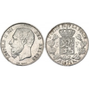 Belgium 5 Francs 1871
