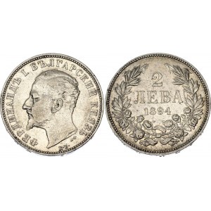 Bulgaria 2 Leva 1894 KB