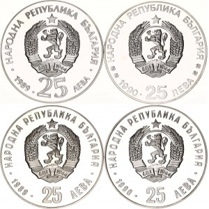 Bulgaria 4 x 25 Leva 1989 - 1990