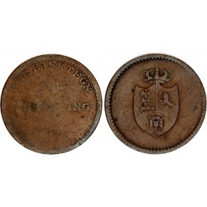 Denmark 6 Skilling Rigsbank Token 1813