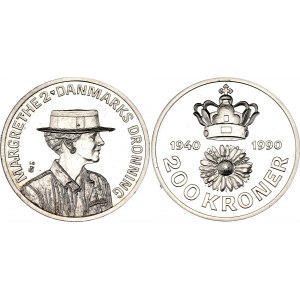 Denmark 200 Kroner 1990