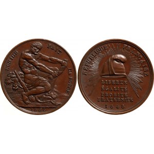 France Bronze Medal L'Union Fait la Force 1848