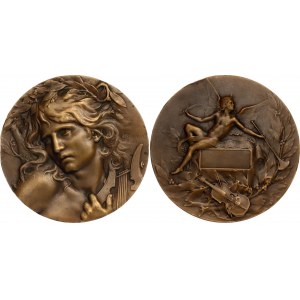 France Bronze Medal Art Nouveau Orpheus 1899
