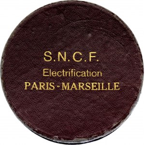 France Bronze Medal SNCF Electrification Paris - Marseille / Lille 1959
